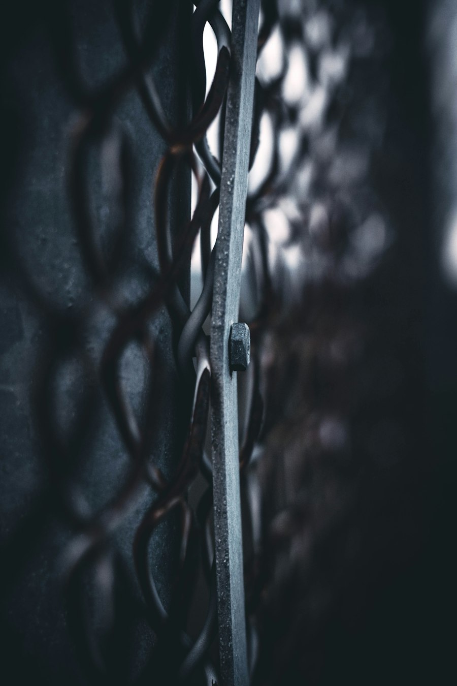 Commercial steel perimeter fence